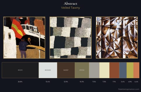 abstract Palette 16 - Veiled Tawny
