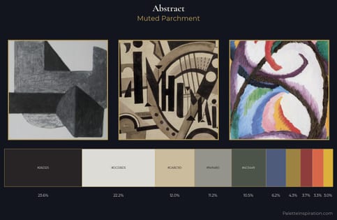 abstract Palette 17 - Muted Parchment