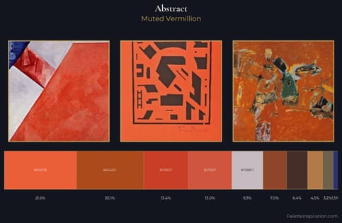 abstract Palette 30 - Muted Vermillion