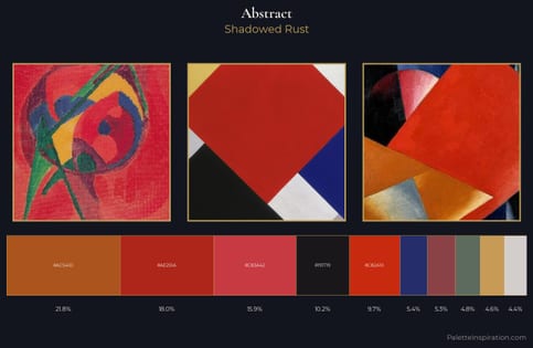 abstract Palette 33 - Shadowed Rust