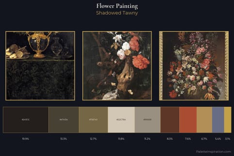 flower painting Color Palette