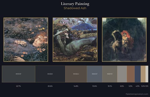 literary painting Palette 18