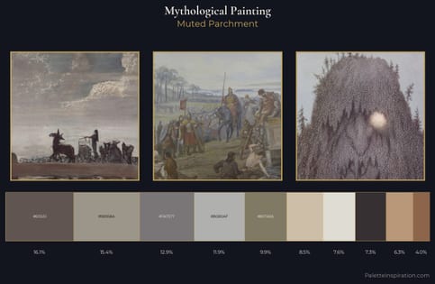 mythological painting Palette 8