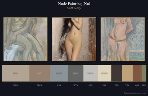 nude painting (nu) Palette 7