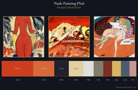 nude painting (nu) Palette 9