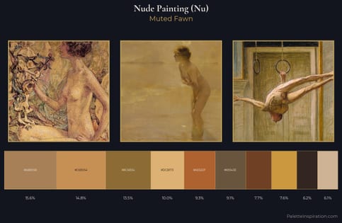 nude painting (nu) Palette 13