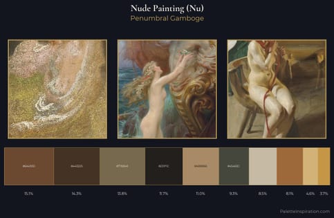 nude painting (nu) Palette 18