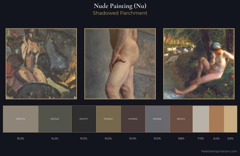 nude painting (nu) Palette 19