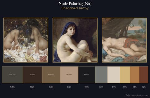 nude painting (nu) Palette 21