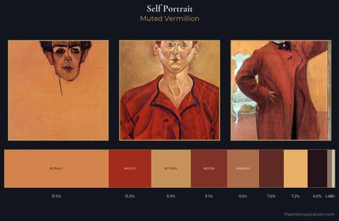 self-portrait Palette 21 - Muted Vermillion