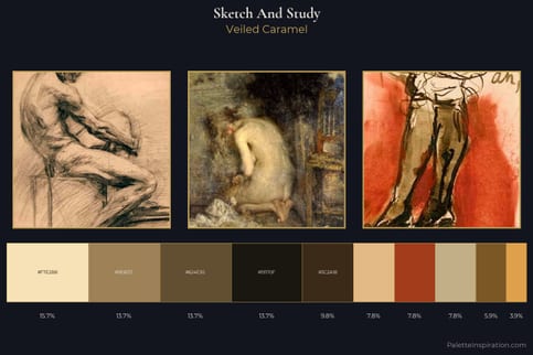 sketch and study Master Palette - Veiled Caramel