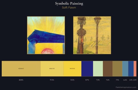 symbolic painting Palette 6 - Soft Fawn