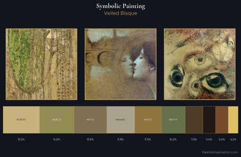 symbolic painting Palette 15 - Veiled Bisque