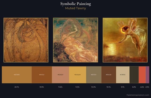 symbolic painting Palette 16 - Muted Tawny