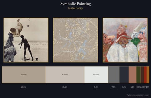 symbolic painting Palette 22 - Pale Ivory
