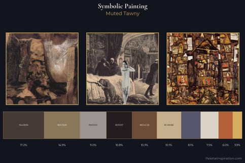symbolic painting Color Palette