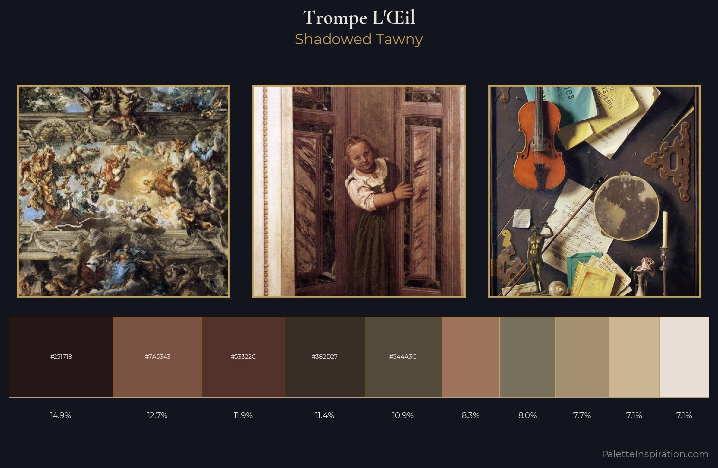 trompe-l'œil Palette 2 — Shadowed Tawny