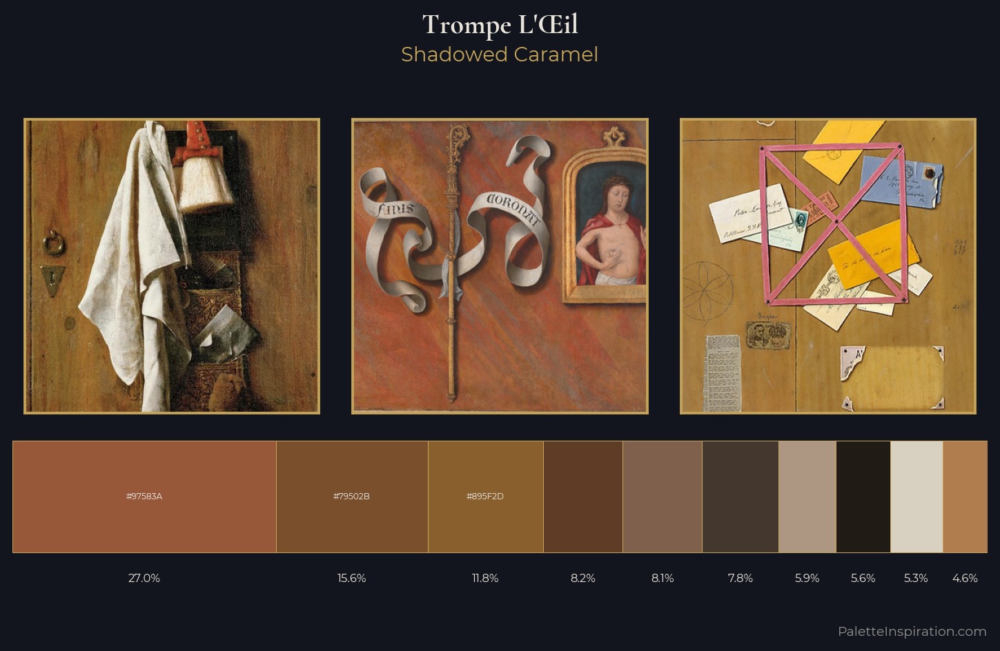 trompe-l'œil Palette 4 — Shadowed Caramel