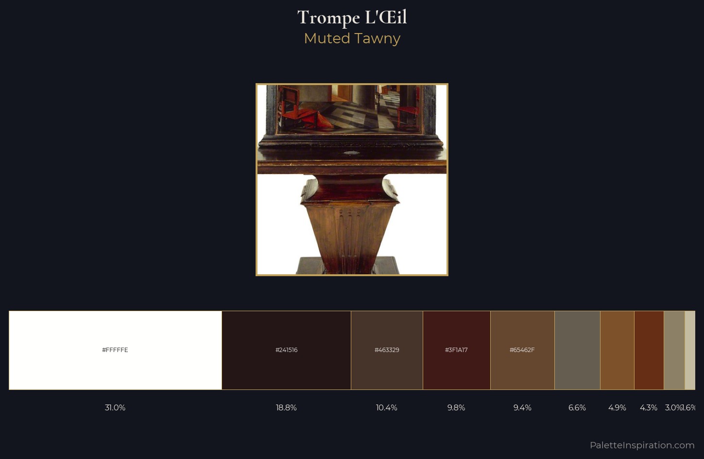 trompe-l'œil Palette 7 — Muted Tawny