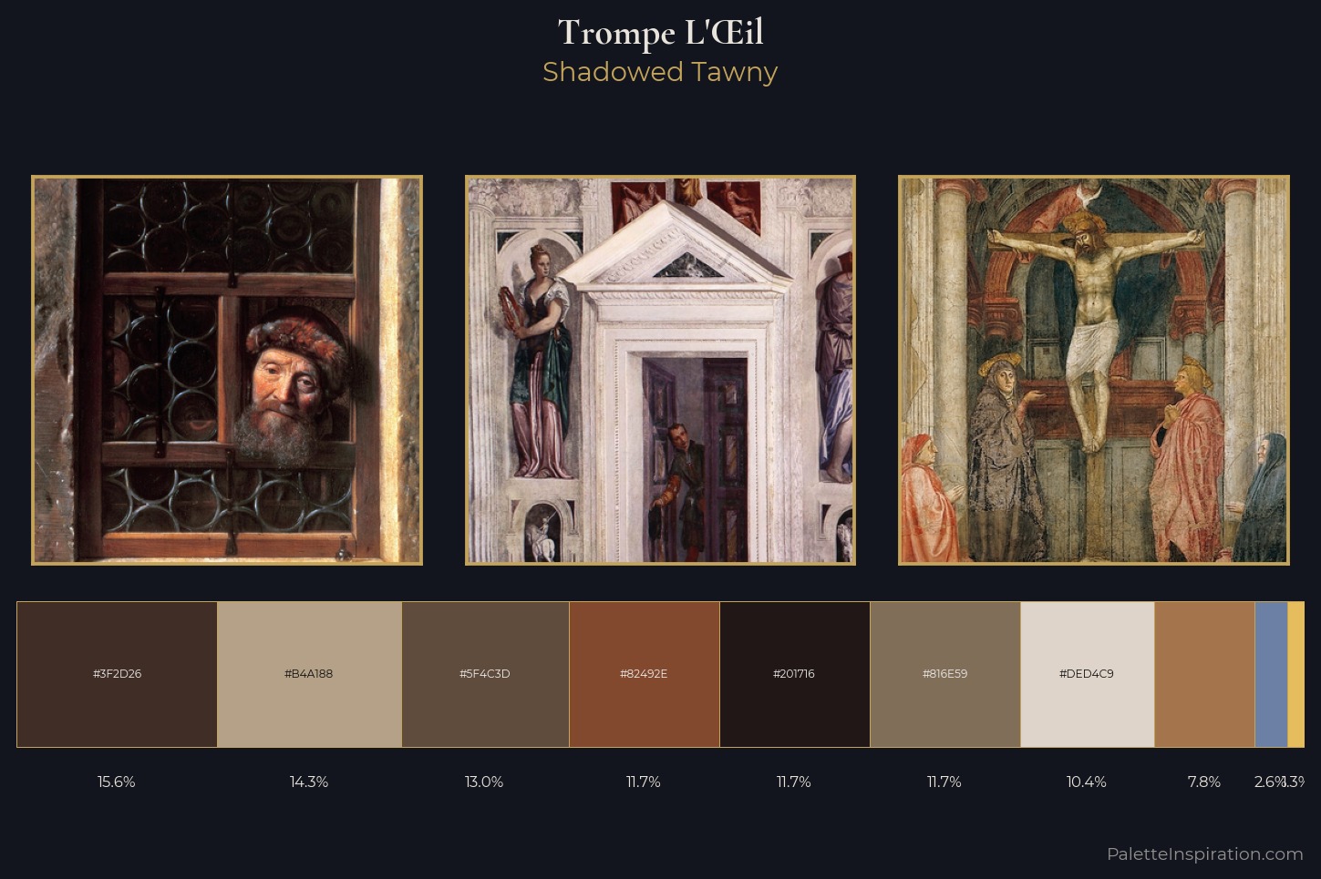 trompe-l'œil Master Palette — Shadowed Tawny