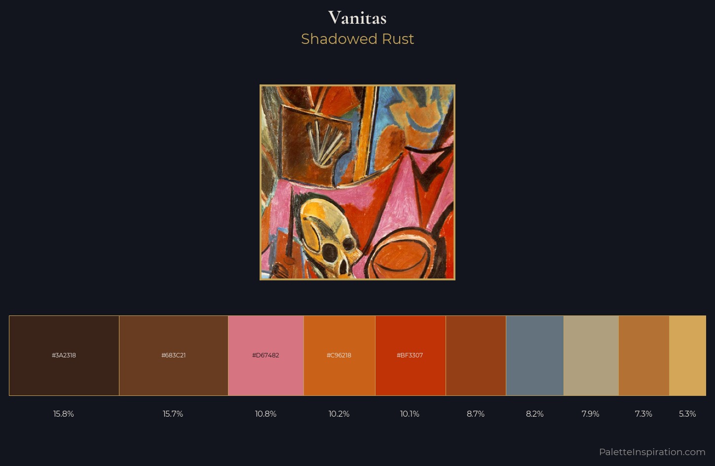 vanitas Palette 4 — Shadowed Rust