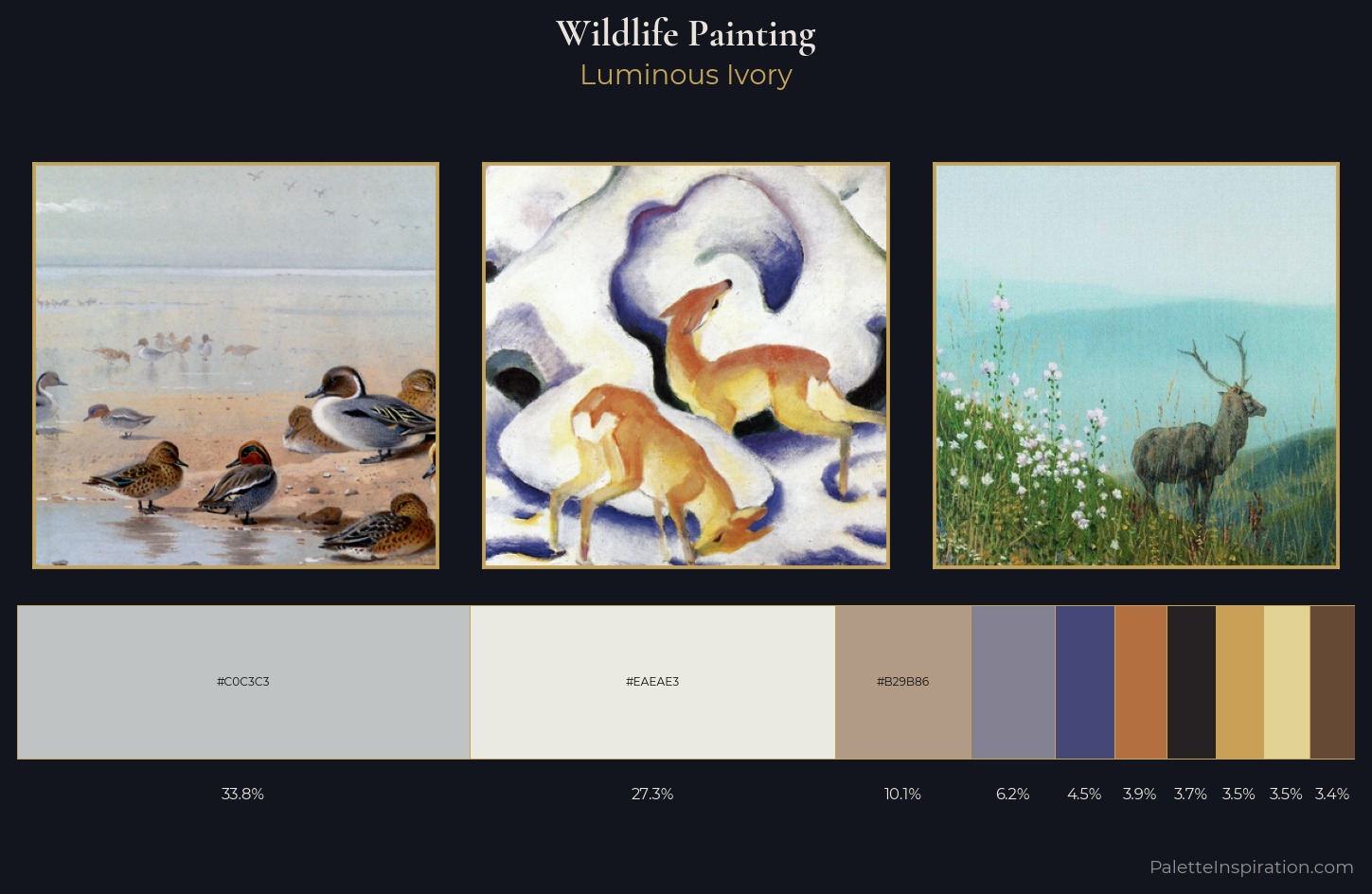 wildlife painting Palette 5 — Luminous Ivory