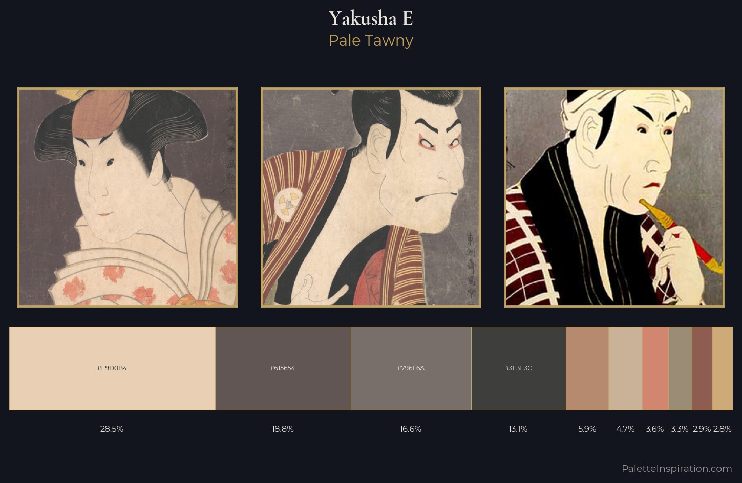 yakusha-e Palette 6 — Pale Tawny