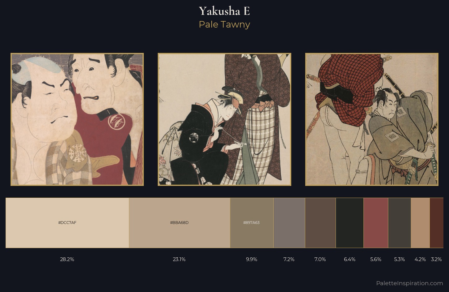 yakusha-e Palette 11 — Pale Tawny