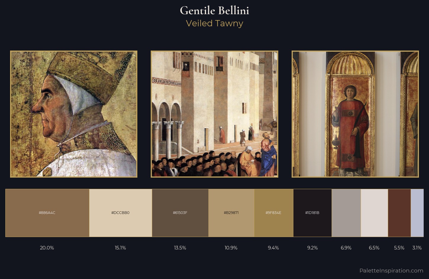 Gentile Bellini Palette 1 — Veiled Tawny