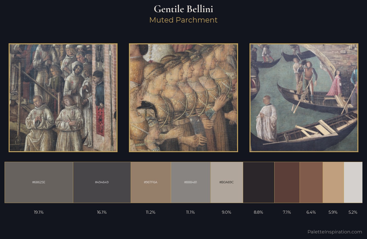 Gentile Bellini Palette 4 — Muted Parchment