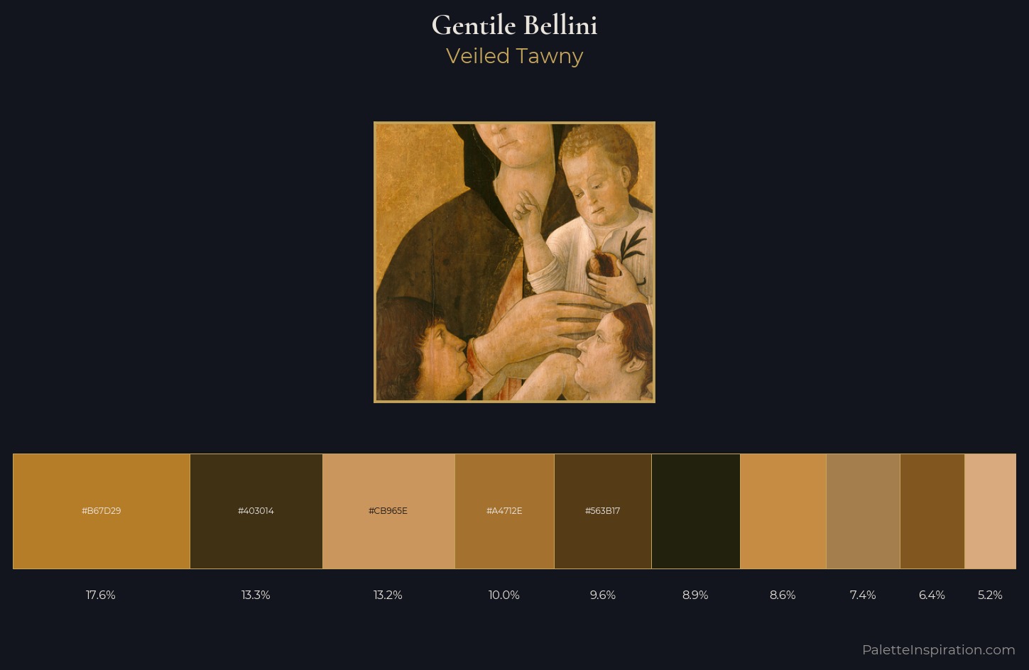 Gentile Bellini Palette 6 — Veiled Tawny