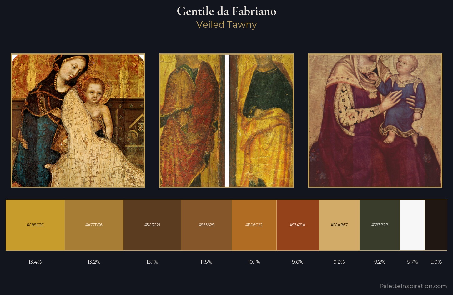 Gentile da Fabriano Palette 4 — Veiled Tawny