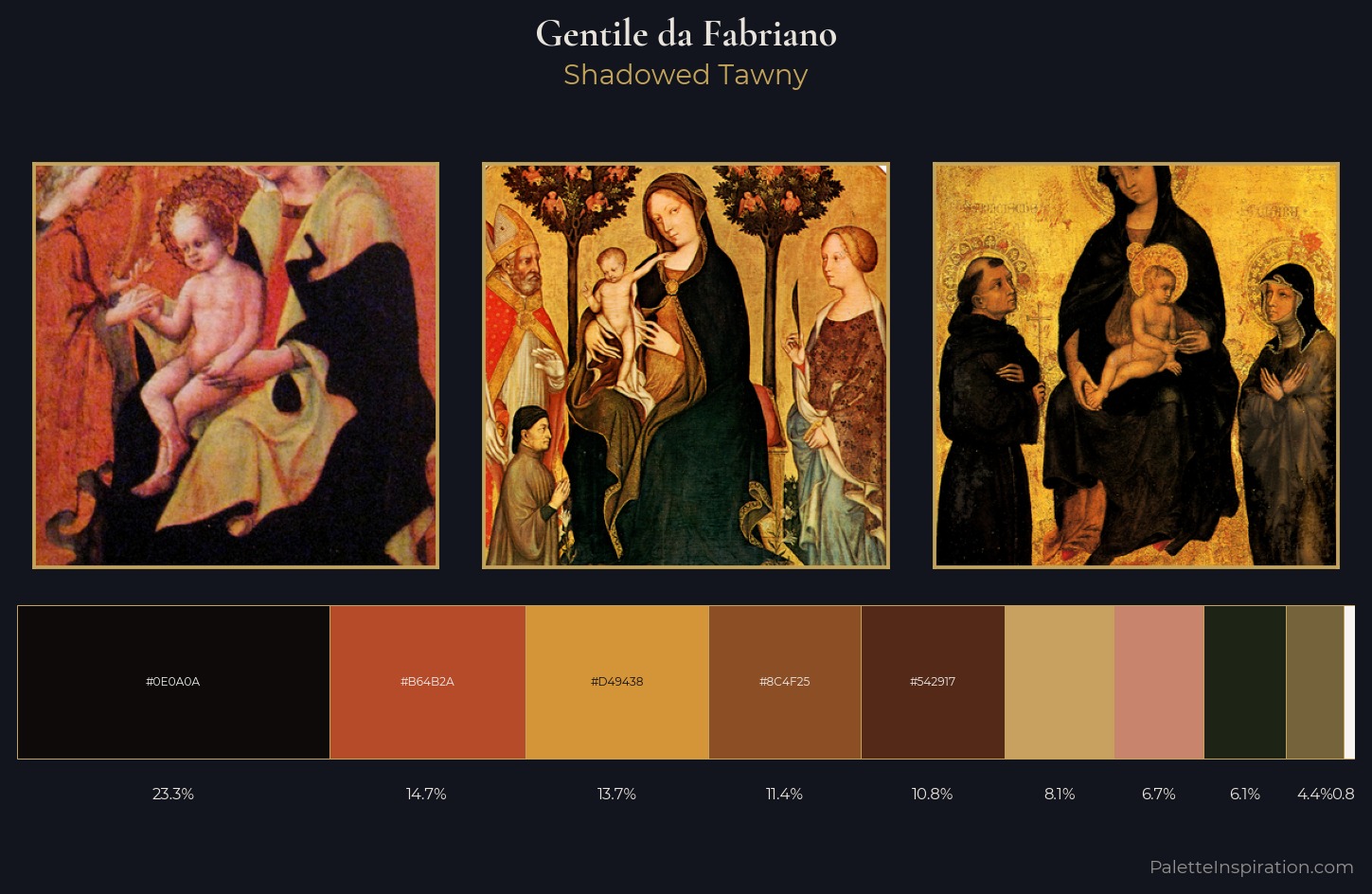 Gentile da Fabriano Palette 5 — Shadowed Tawny