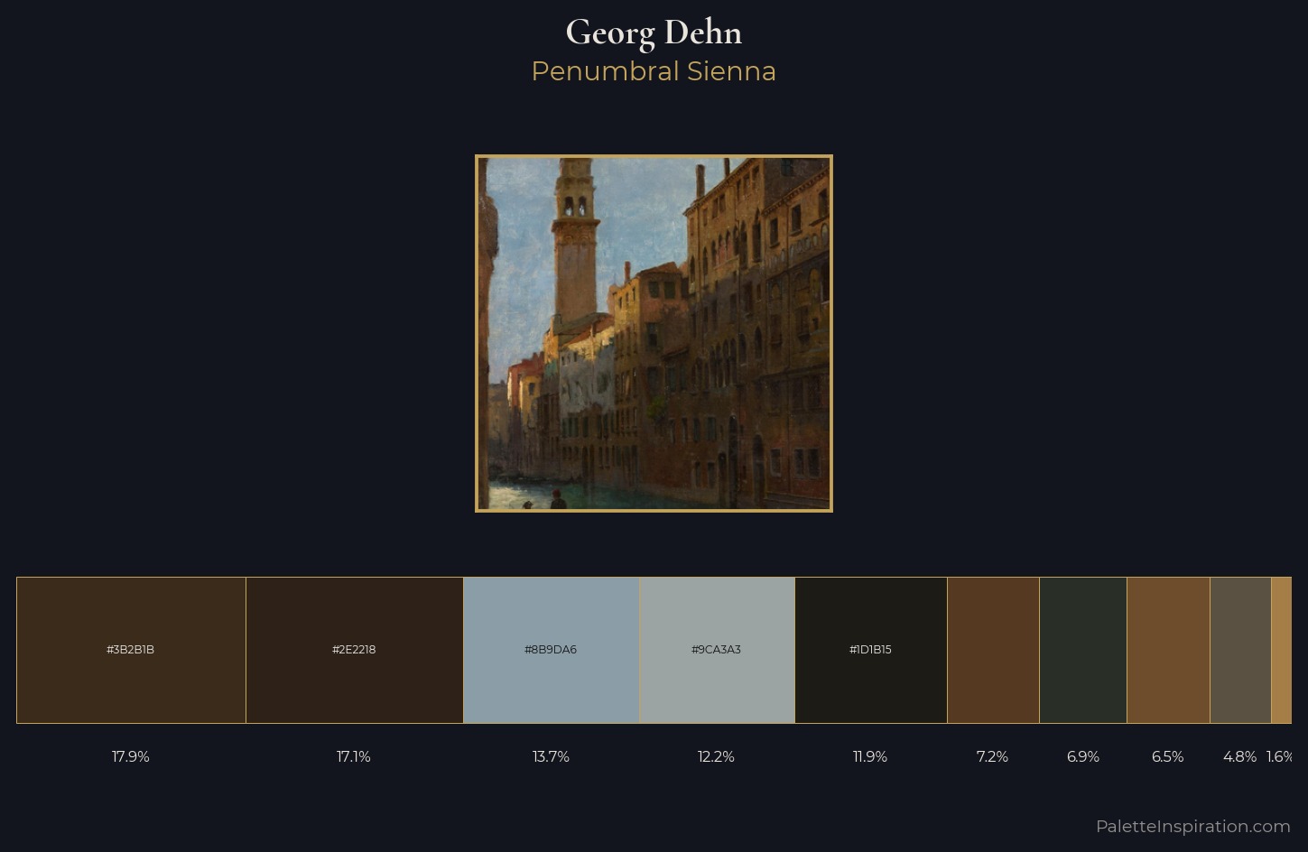 Georg Dehn Palette 3 — Penumbral Sienna