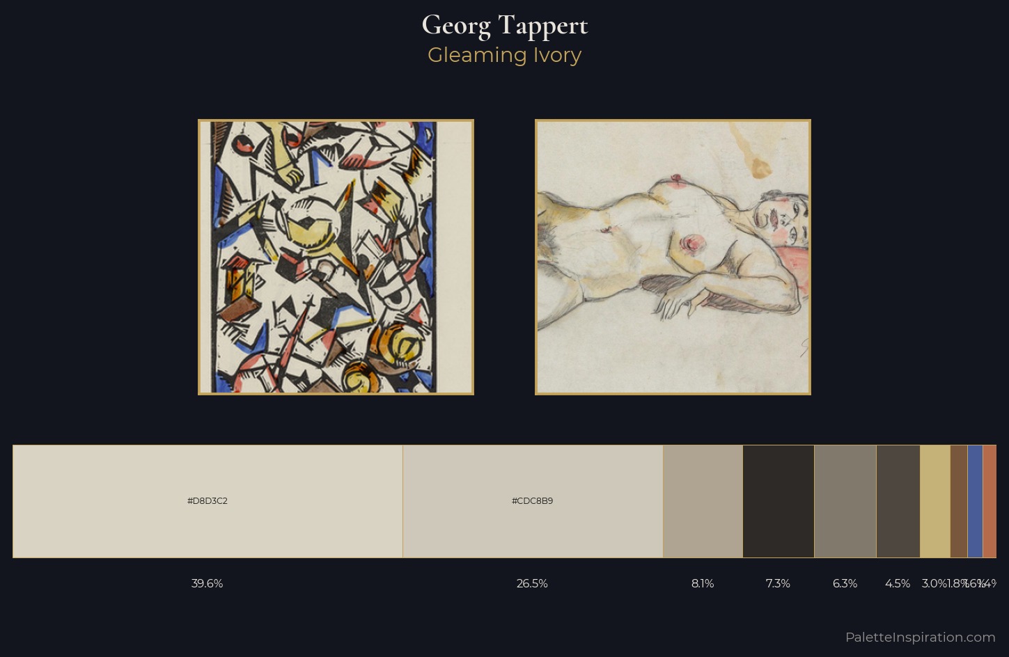 Georg Tappert Palette 1 — Gleaming Ivory