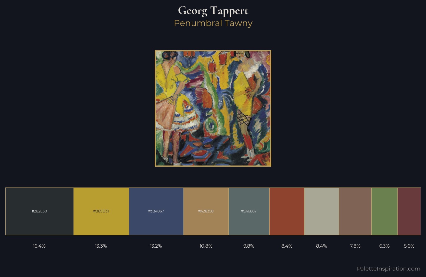 Georg Tappert Palette 5 — Penumbral Tawny