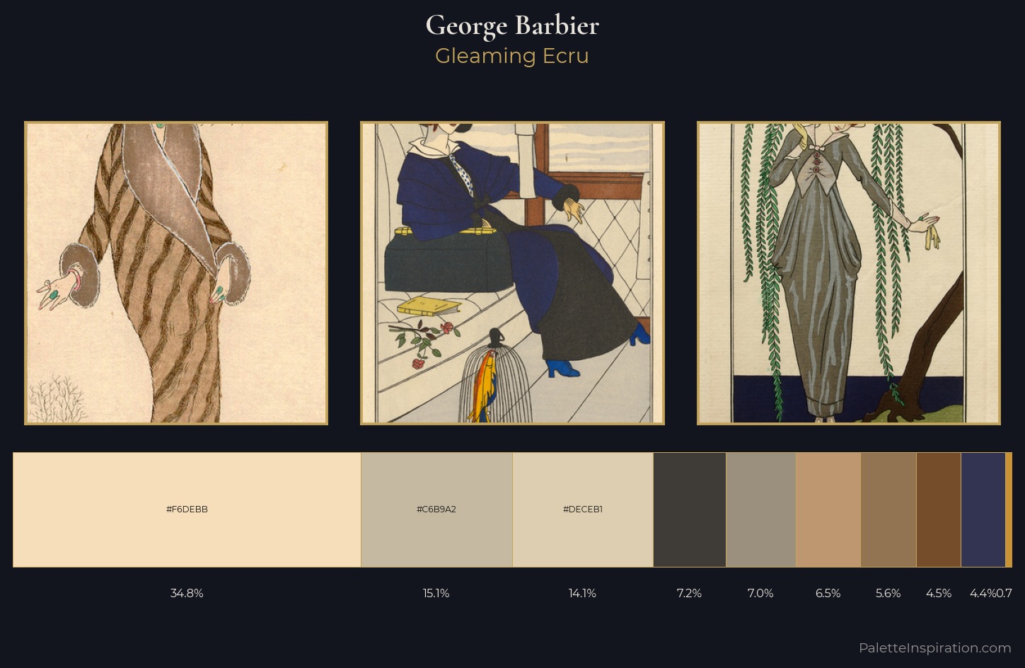 George Barbier Palette 1 — Gleaming Ecru