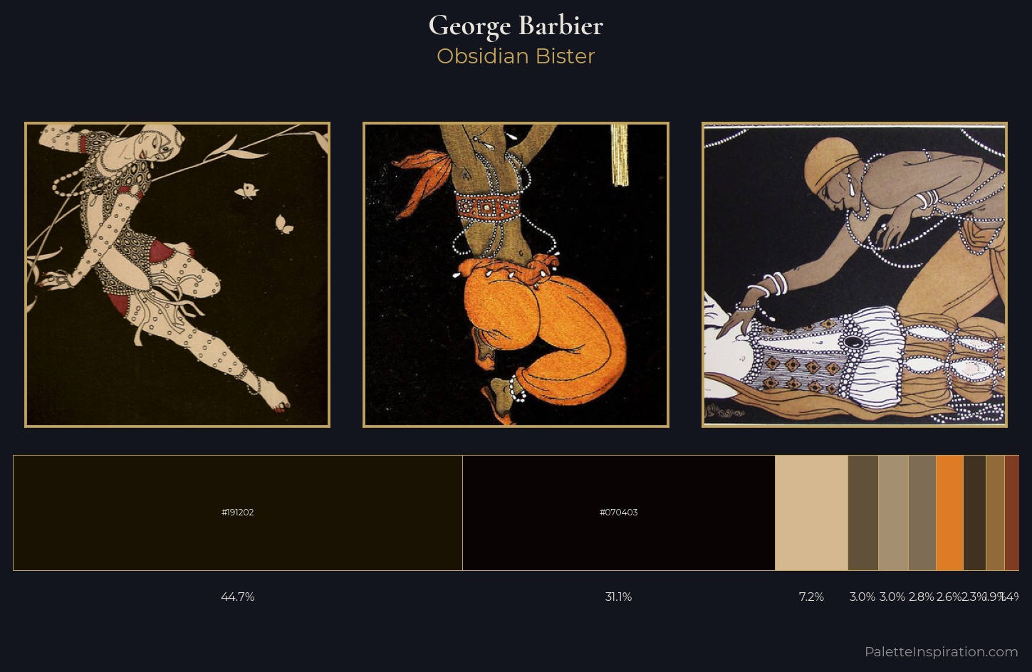 George Barbier Palette 4 — Obsidian Bister