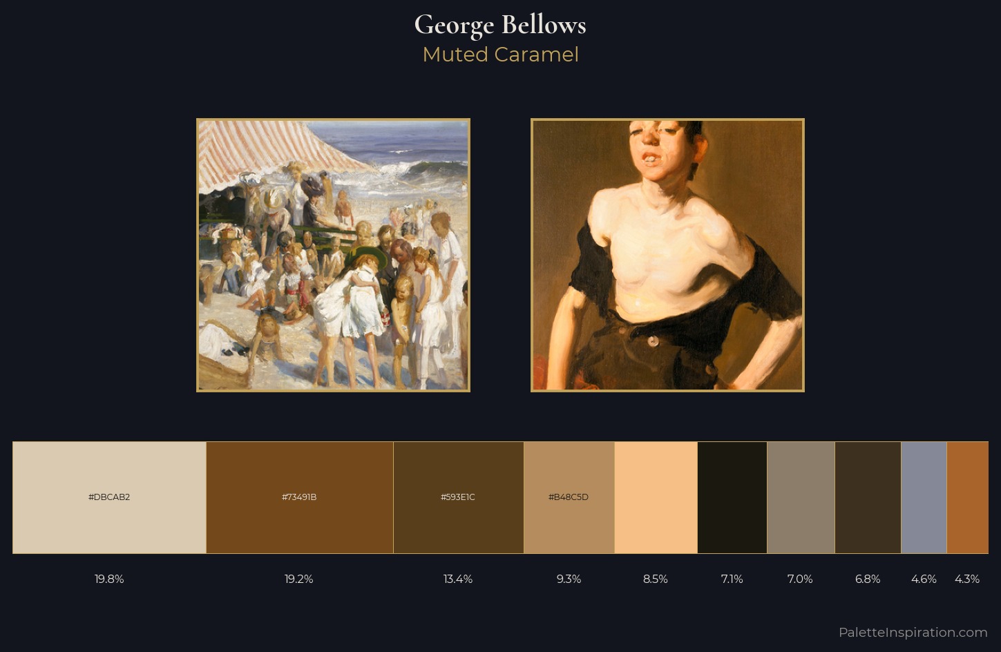 George Bellows Palette 3 — Muted Caramel