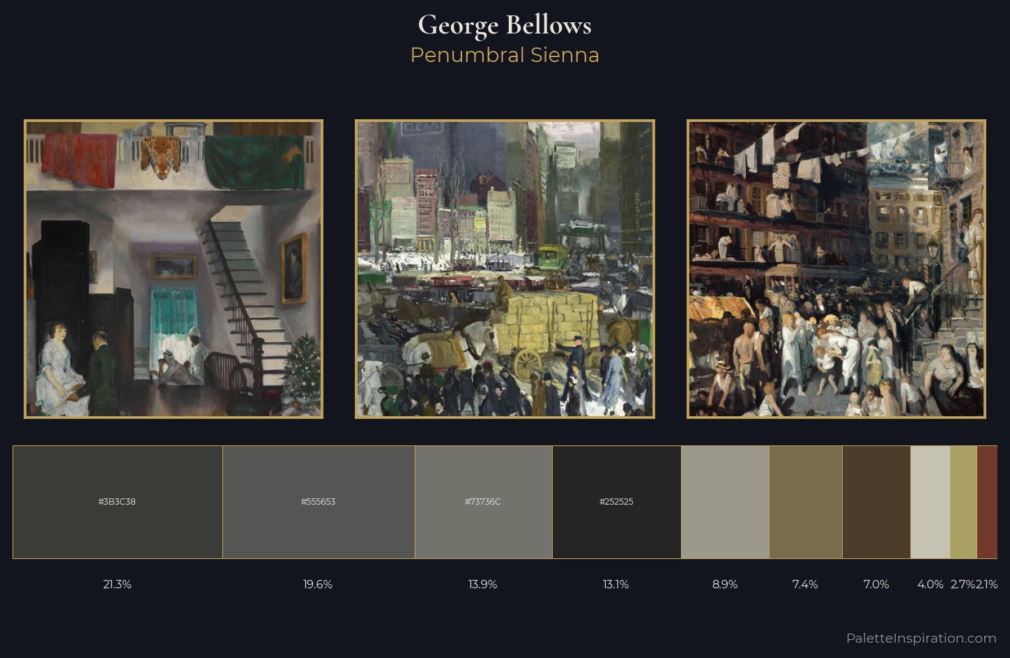 George Bellows Palette 5 — Penumbral Sienna