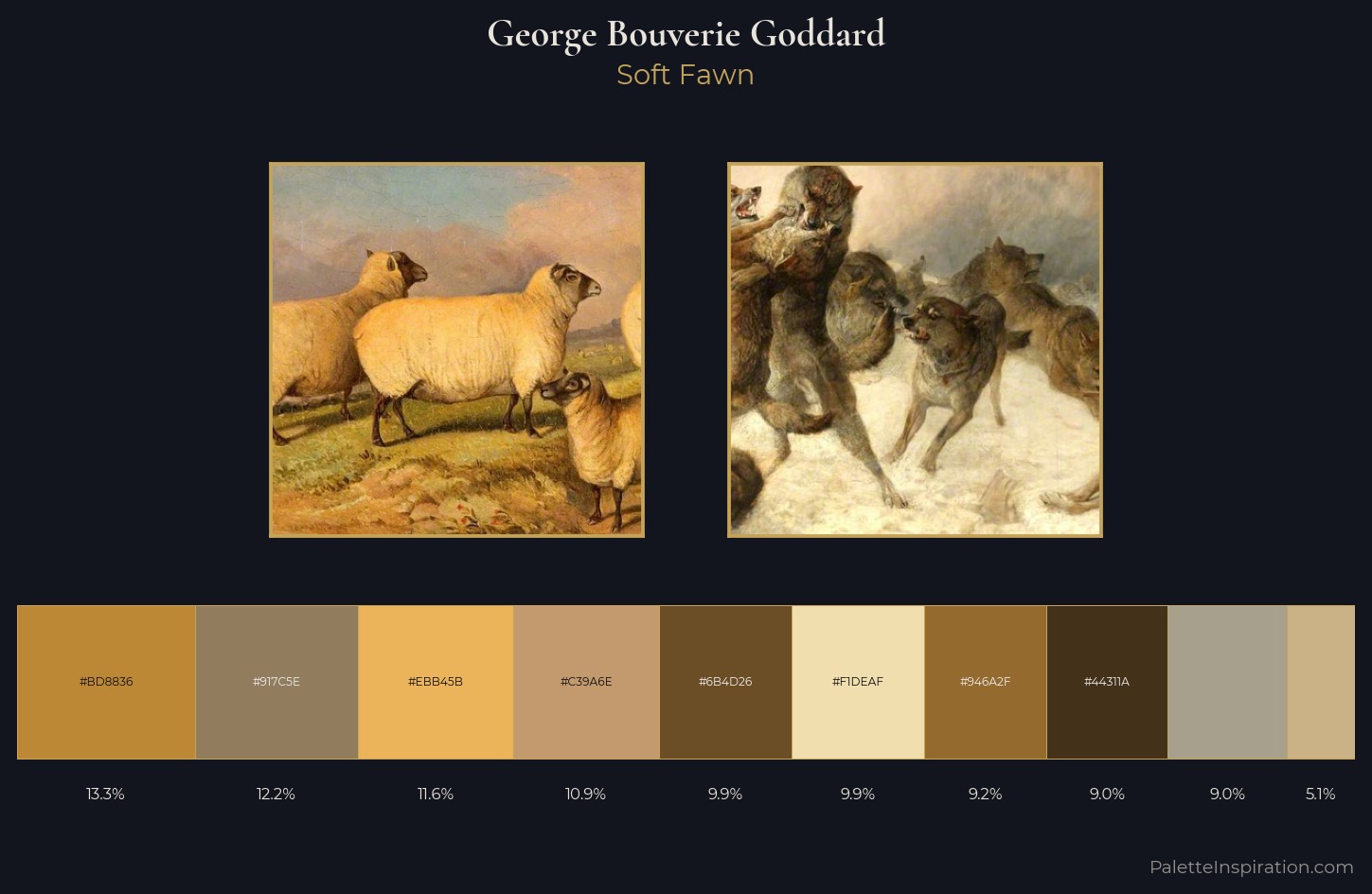 George Bouverie Goddard Palette 1 — Soft Fawn