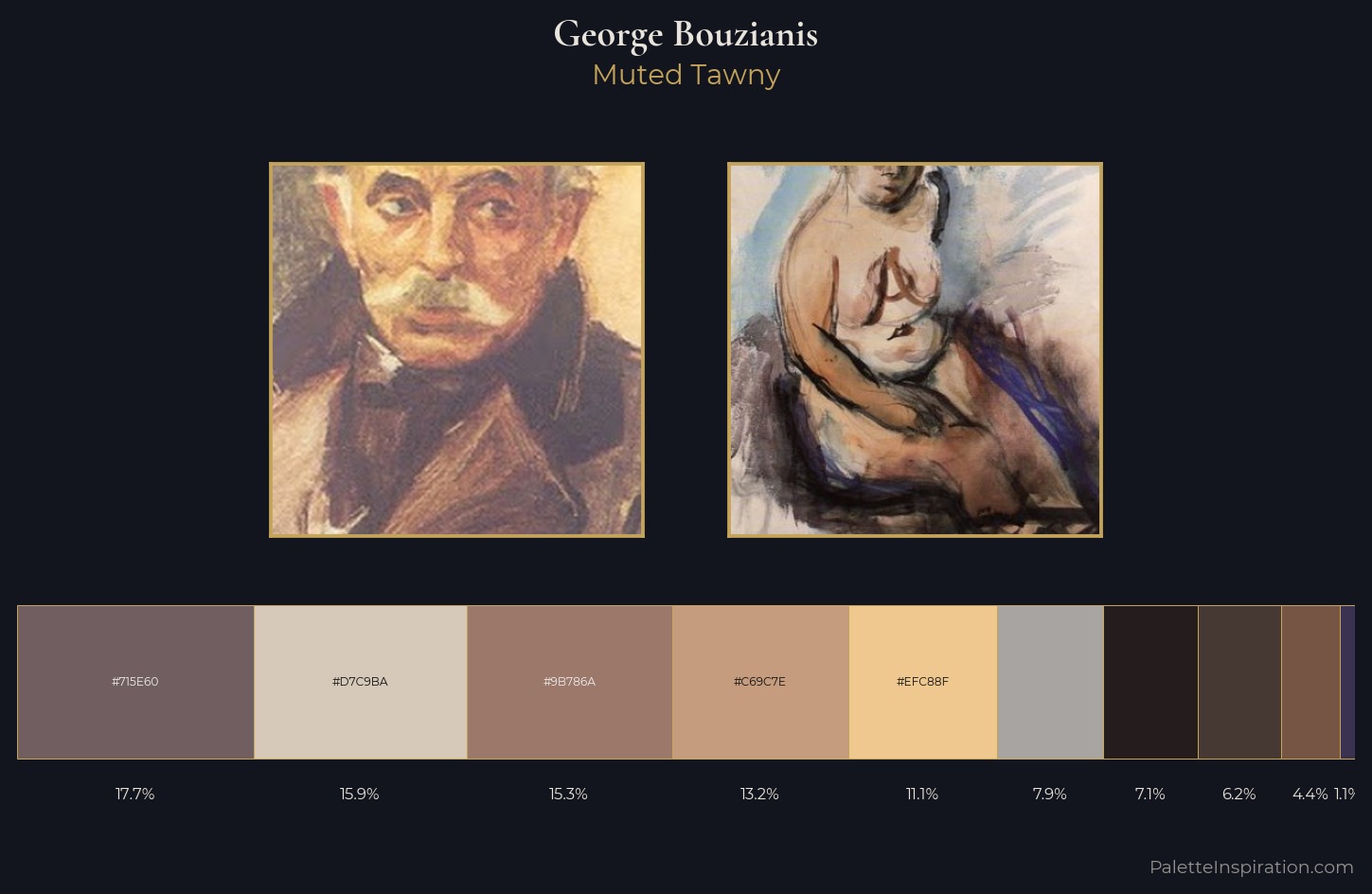 George Bouzianis Palette 2 — Muted Tawny