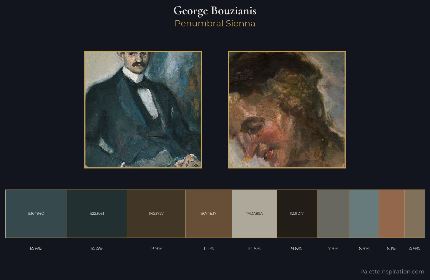 George Bouzianis Palette 4 — Penumbral Sienna