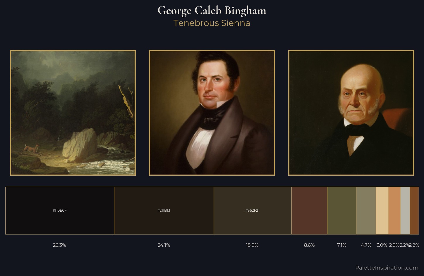 George Caleb Bingham Palette 6 — Tenebrous Sienna