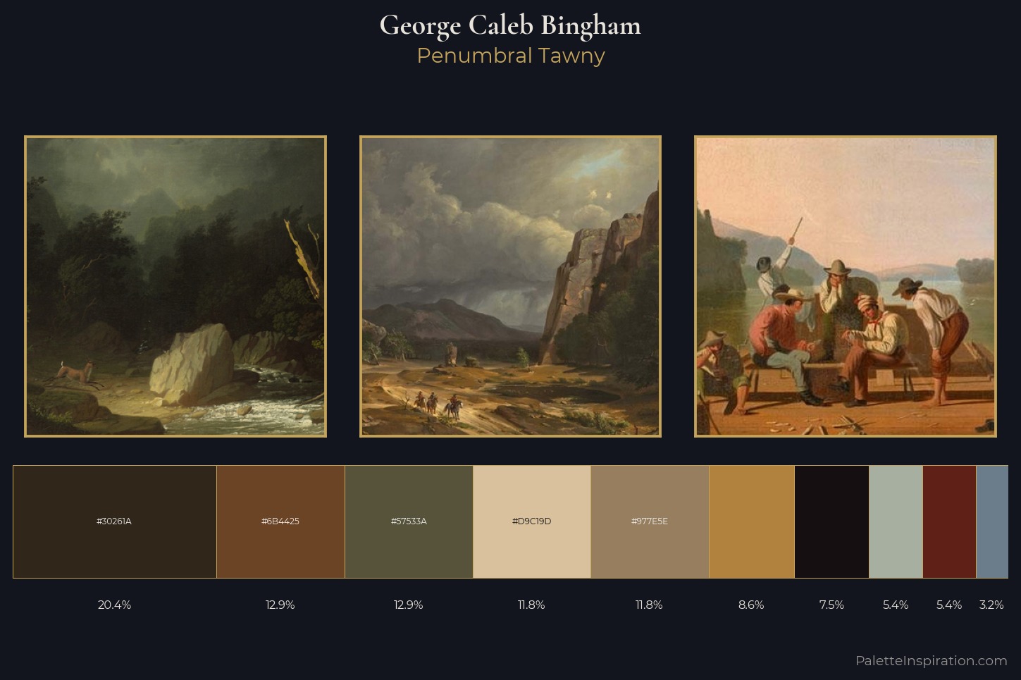 George Caleb Bingham Master Palette — Penumbral Tawny