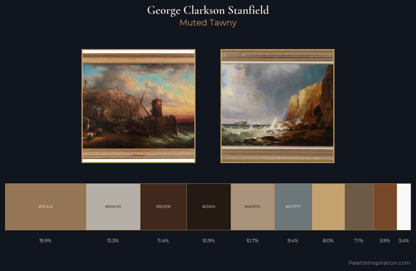 George Clarkson Stanfield Palette 3 — Muted Tawny