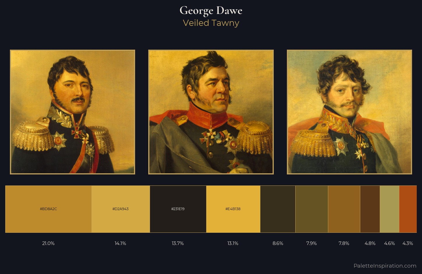 George Dawe Palette 1 — Veiled Tawny
