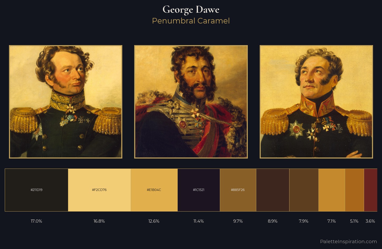 George Dawe Palette 7 — Penumbral Caramel