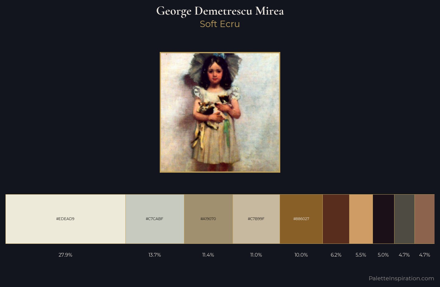 George Demetrescu Mirea Palette 1 — Soft Ecru