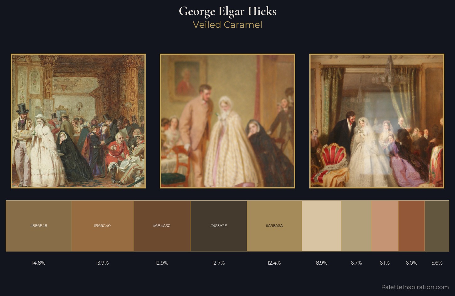 George Elgar Hicks Palette 2 — Veiled Caramel